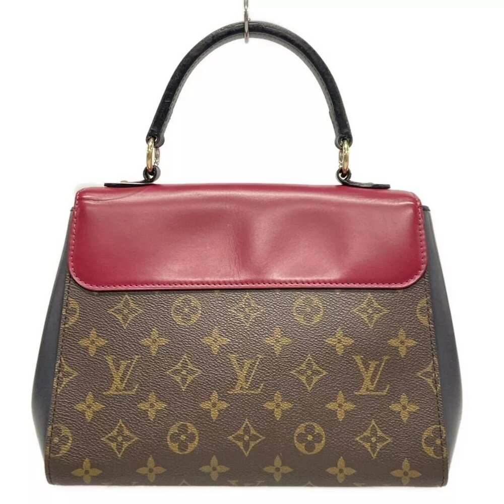 100% Authentic LOUIS VUITTON Cluny BB Monogram Bordeaux Navy Handbag 1063-102624 - Picture 2 of 14